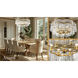 Azura 3 Light 20 inch Heirloom Brass Semi-Flush Ceiling Light